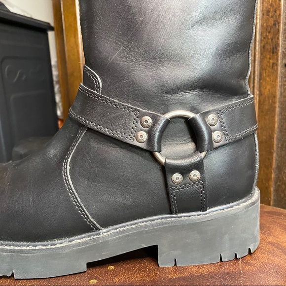 Harley Davidson Harness Boots Motorcycle Biker 8.5 - Picture 6 of 9